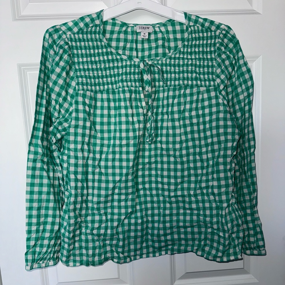 J Crew Poplin Blouse